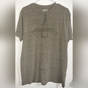 State of Mine Heather Gray Graphic Drink Local Beer Tee
